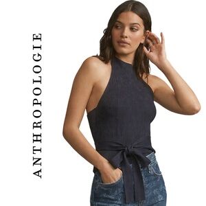 Anthropologie Maeve Halter Wrap Sweater Tank